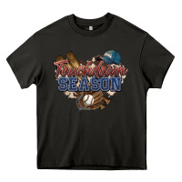 Asphalt Touchdown season Baseball Heavy Core Tee - HowdyJamesFarm