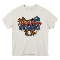 Cream Touchdown season Baseball Heavy Core Tee - HowdyJamesFarm