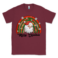 Burgundy merry christmas santa rainbow Classic Tee - Jasminsmagicworld