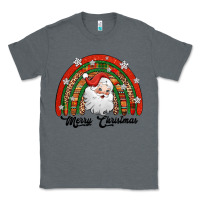 Charcoal Heather merry christmas santa rainbow Classic Tee - Jasminsmagicworld