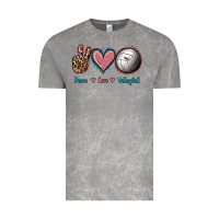 Cloud Rock Peace Love Volleyball Vintage Tee - Jasminsmagicworld