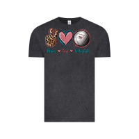 Vintage Black Peace Love Volleyball Vintage Tee - Jasminsmagicworld