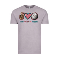 Vintage Zinc Peace Love Volleyball Vintage Tee - Jasminsmagicworld
