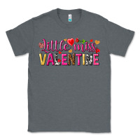 Charcoal Heather Little miss Valentine Classic Tee - HowdyJamesFarm