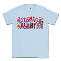 Dusty Blue Little miss Valentine Classic Tee - HowdyJamesFarm