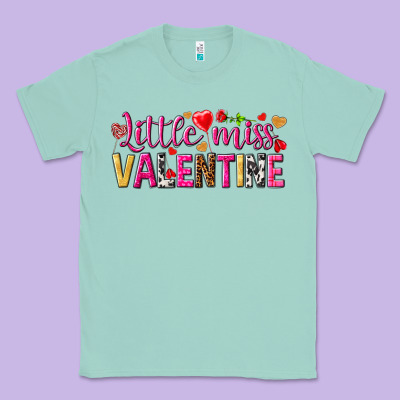 Little Miss Valentine Classic Tee Designed By Howdyjamesfarm