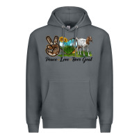 Rock peace love boer goat Premium Hoodie - LillyAllenDesigns