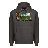 Smoke peace love boer goat Premium Hoodie - LillyAllenDesigns