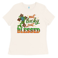 Bone Not lucky just Blessed with Cross St. Patricks day Ladies Tee - HowdyJamesFarm