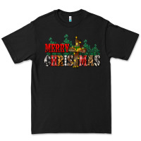 Black merry christmas  cross Premium Tee - CowGirlArtShop