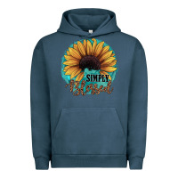 Pigment Midnight Navy Simply Blessed Urban Hoodie - JahusDesignShop