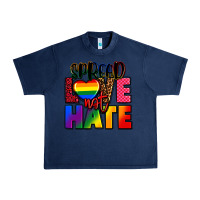 Navy spread love not hate Urban Heavy Tee - FaDigitalArtStudio