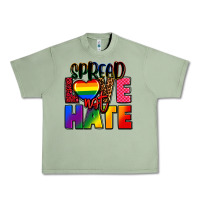 Oil Green spread love not hate Urban Heavy Tee - FaDigitalArtStudio