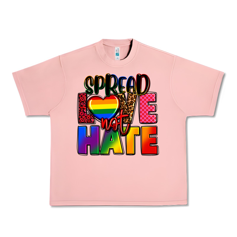 Spread Love Not Hate Urban Heavy Tee by FaDigitalArtStudio | Teevron