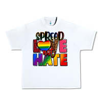 White spread love not hate Urban Heavy Tee - FaDigitalArtStudio