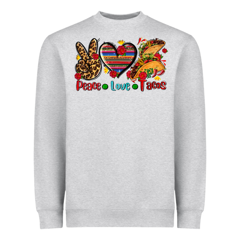 Peace Love Tacos Heavyweight Sweatshirt by AdoDesignShop | Teevron