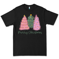 Black merry christmas trees Premium Tee - CowGirlArtShop
