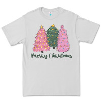 Dove Grey merry christmas trees Premium Tee - CowGirlArtShop