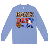 Colony Blue game day vibes Long Sleeve Tee - BundleAndBundleShop