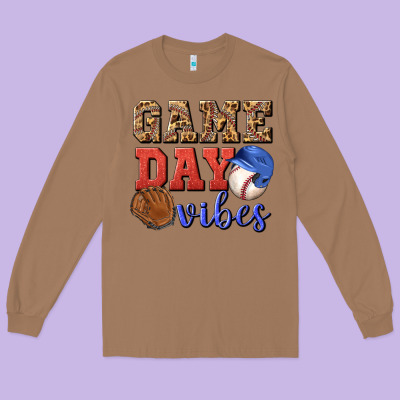 Game Day Vibes Long Sleeve Tee Designed By Bundleandbundleshop