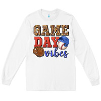 White game day vibes Long Sleeve Tee - BundleAndBundleShop