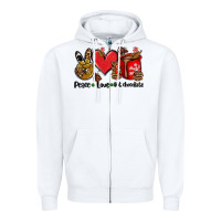 Peace Love  Hot Chocolate Zipper Hoodie | Teevron