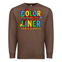 Chestnut color outside the liner autism awareness Premium Sweatshirt - JahusDesignShop