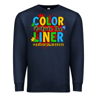 Navy color outside the liner autism awareness Premium Sweatshirt - JahusDesignShop
