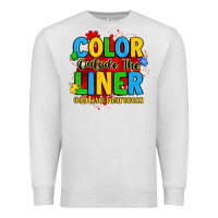Oatmeal Heather color outside the liner autism awareness Premium Sweatshirt - JahusDesignShop