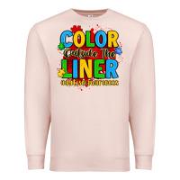 Pale Pink color outside the liner autism awareness Premium Sweatshirt - JahusDesignShop