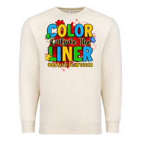 Sandshell color outside the liner autism awareness Premium Sweatshirt - JahusDesignShop
