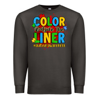 Smoke color outside the liner autism awareness Premium Sweatshirt - JahusDesignShop