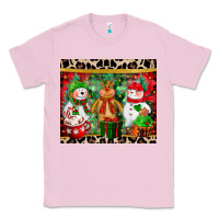 Bubblegum Pink christmas snowman polar bear reindeer Classic Tee - CowGirlArtShop