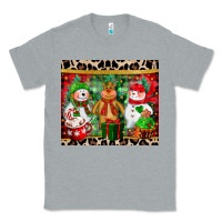 Heather Grey christmas snowman polar bear reindeer Classic Tee - CowGirlArtShop