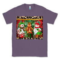 Lavender christmas snowman polar bear reindeer Classic Tee - CowGirlArtShop
