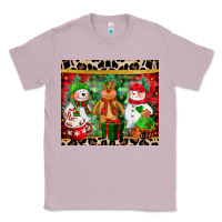 Lilac christmas snowman polar bear reindeer Classic Tee - CowGirlArtShop