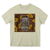 Mossy we let the liquor talk with sunflowers Heavy Core Tee - TumblerDesignByShophia