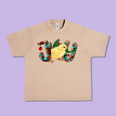 Christmas Joy With Chick Urban Heavy Tee Designed By Ranaportraitstore