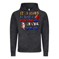 Vintage Black It's Hard To Beat A Person Who Never Gives Up Vintage Hoodie - BundleAndBundleShop