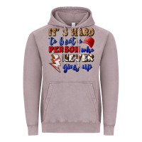 Vintage Zinc It's Hard To Beat A Person Who Never Gives Up Vintage Hoodie - BundleAndBundleShop