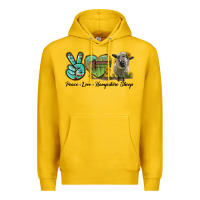 Lemon Peace Love Hampshire Sheep Premium Hoodie - LillyAllenDesigns