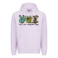 Lilac Peace Love Hampshire Sheep Premium Hoodie - LillyAllenDesigns