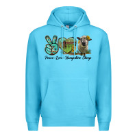 Peace Love Hampshire Sheep Premium Hoodie | Teevron
