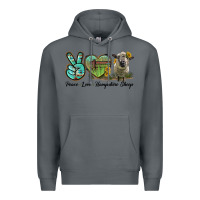 Rock Peace Love Hampshire Sheep Premium Hoodie - LillyAllenDesigns