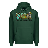 Sports Green Peace Love Hampshire Sheep Premium Hoodie - LillyAllenDesigns