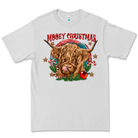 Dove Grey mooey christmas Premium Tee - CowGirlArtShop