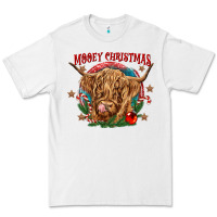 White mooey christmas Premium Tee - CowGirlArtShop