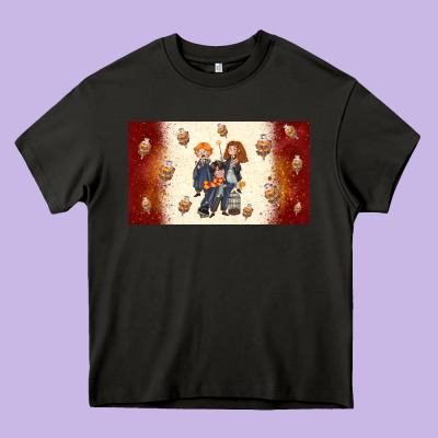 Cartoon Wizards Heavy Core Tee Designed By Tumblerdesignbyshophia