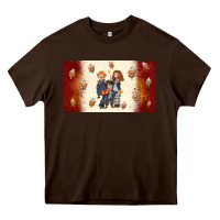 Chocolate Brown cartoon wizards Heavy Core Tee - TumblerDesignByShophia