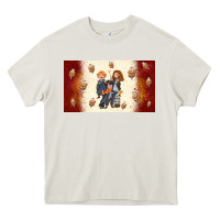 Cream cartoon wizards Heavy Core Tee - TumblerDesignByShophia